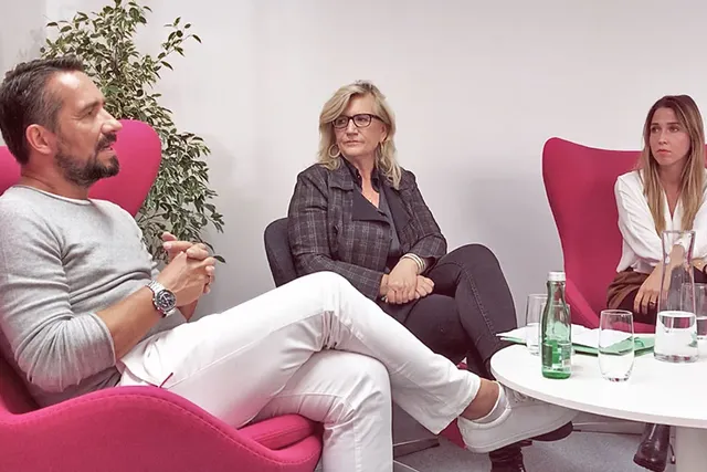 Diskussion mit Dr. Andreas Nather, Angelika Hager und Sina Hochleutner