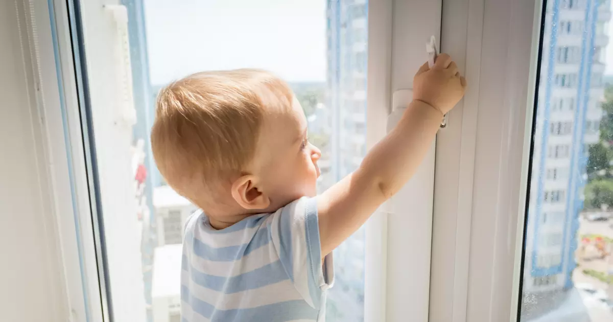 Sicherheitsschloss für Baby Kinder Die Kindersicherung für Fenster ohne Bohren 