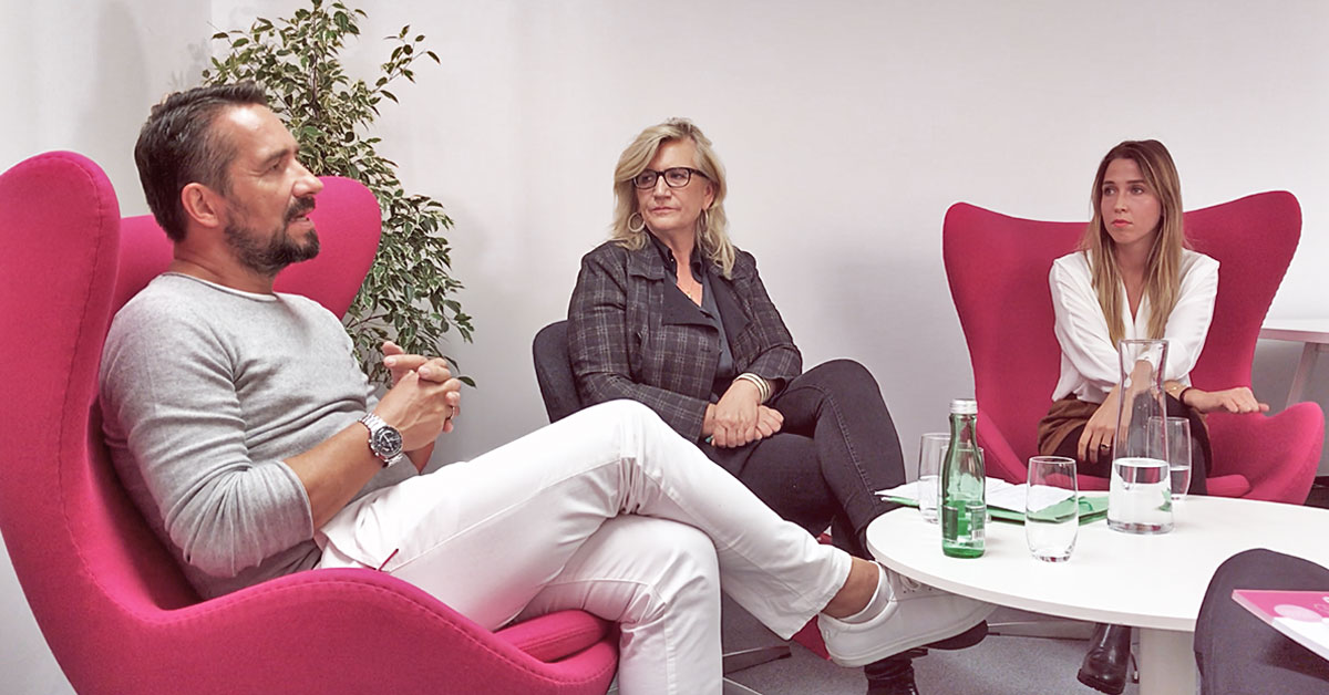 Diskussion mit Dr. Andreas Nather, Angelika Hager und Sina Hochleutner